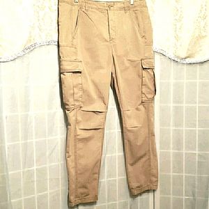 FREE PEOPLE OLIVE CITY CARGO PANTS SZ 12